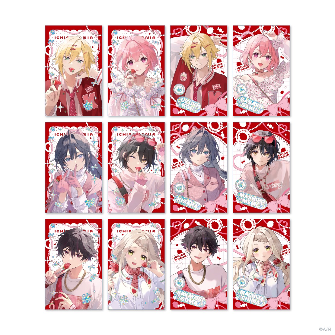 にじさんじ「いちごまにあ」ランダムチェキ風カード