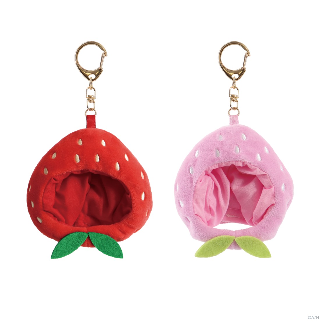 にじさんじ「いちごまにあ」いちご帽子キーホルダー