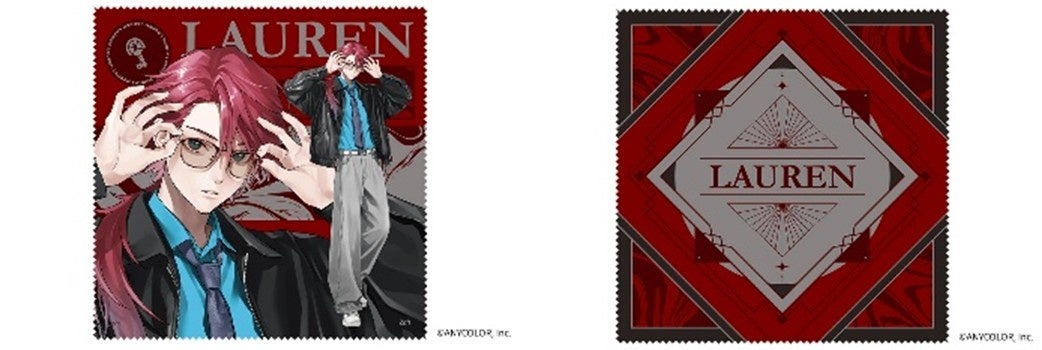 ローレン・イロアス 大判メガネ拭き 両面デザイン