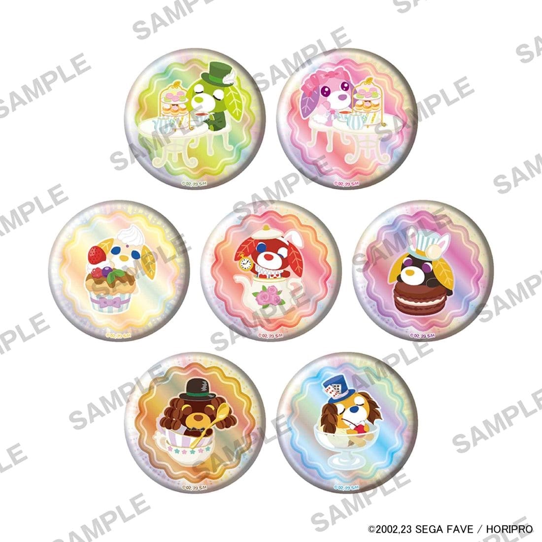 キラキラ缶バッジ