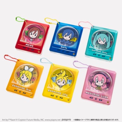 アクリルバッジケース付きキラキラバッジ 全6種