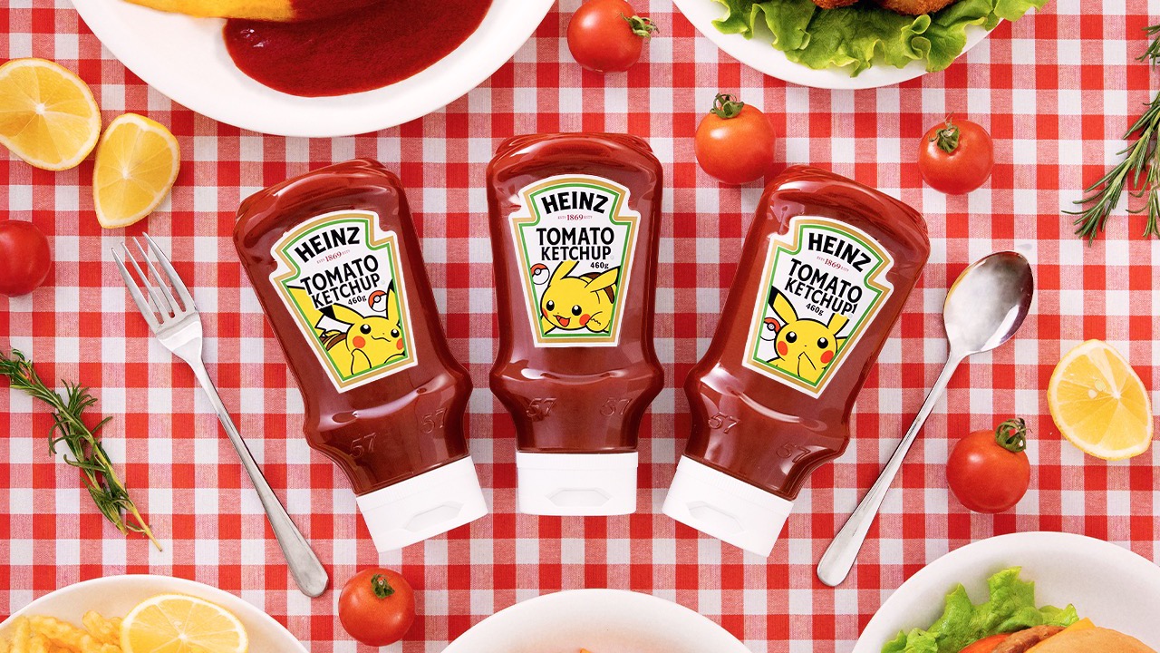 『ポケモン』ピカチュウがハインツの逆さボトルケチャップに登場！全3種デザインで3月発売＆ほっぺプレートが当たるキャンペーンも