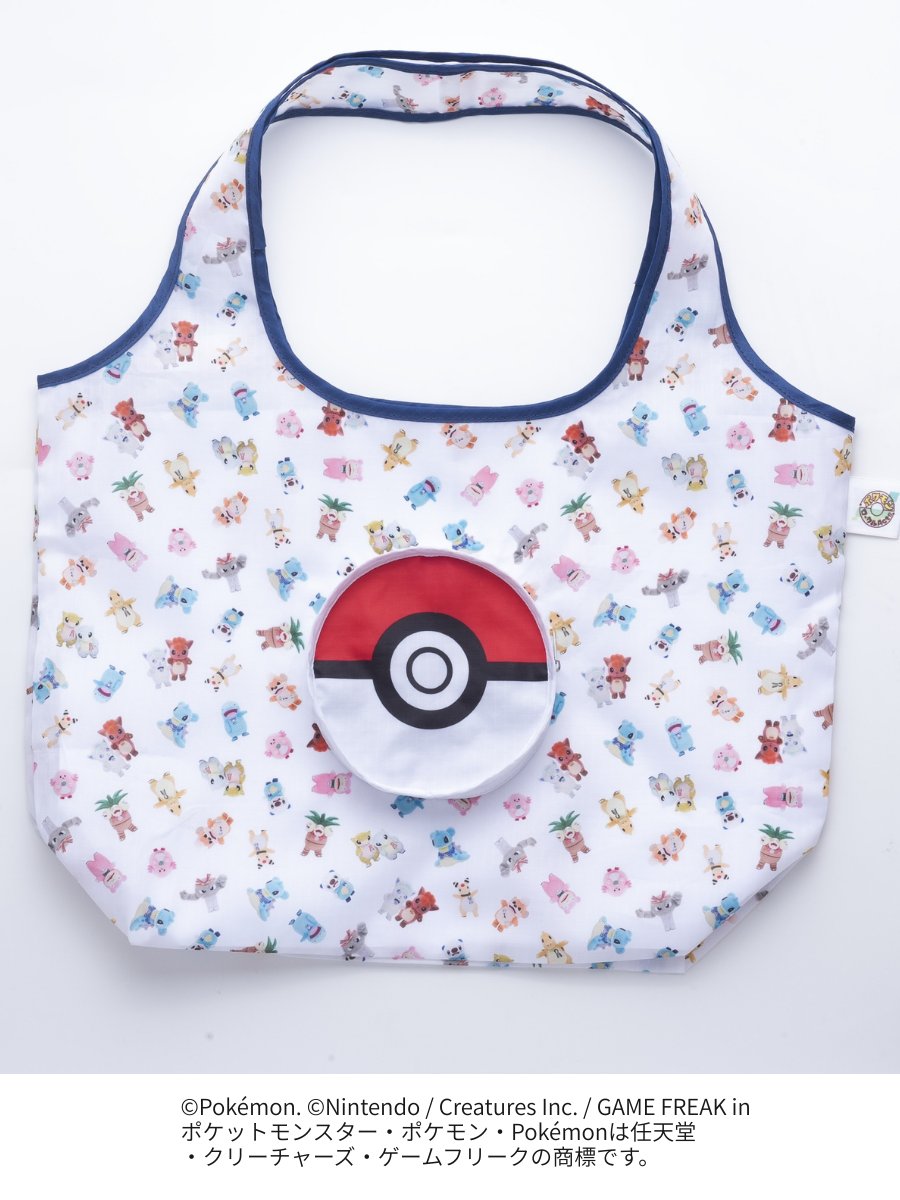 ポケモン×オレンジページ エコバッグ TypeA ネイビー