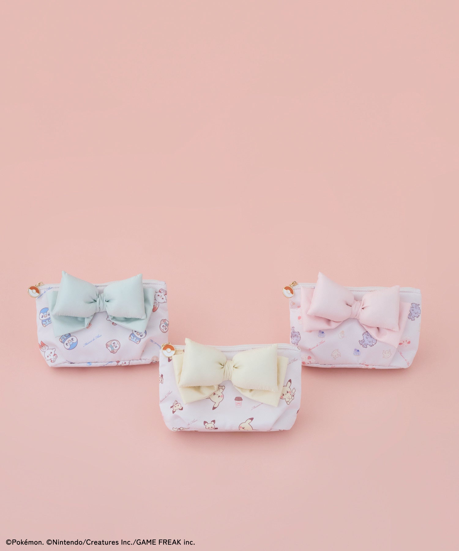 ポケピース×Maison de FLEUR ポケモン プリントポーチ（全3色）