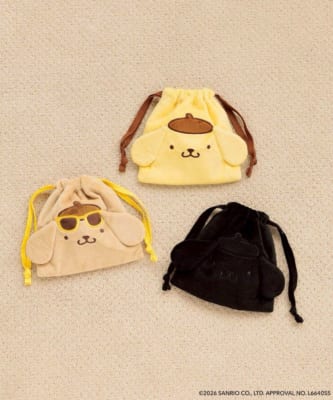 ポムポムプリン ヌイキンチャクポーチ 3色