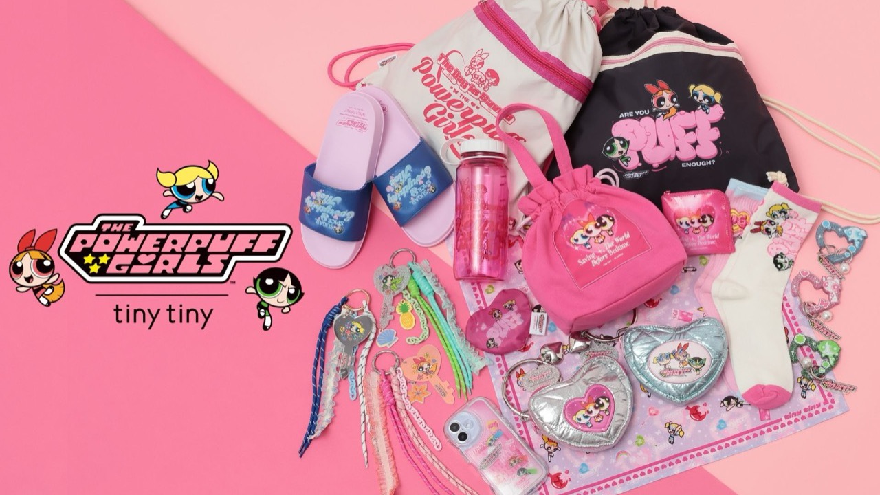 「パワーパフ ガールズ×tiny tiny」初コラボが4月23日発売！ラメ＆オーロラきらめく全16型の限定アイテムが激かわ