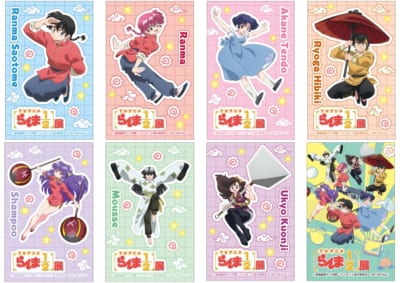 TVアニメ「らんま1/2」展 来場者プレゼント オリジナルステッカー全8種
