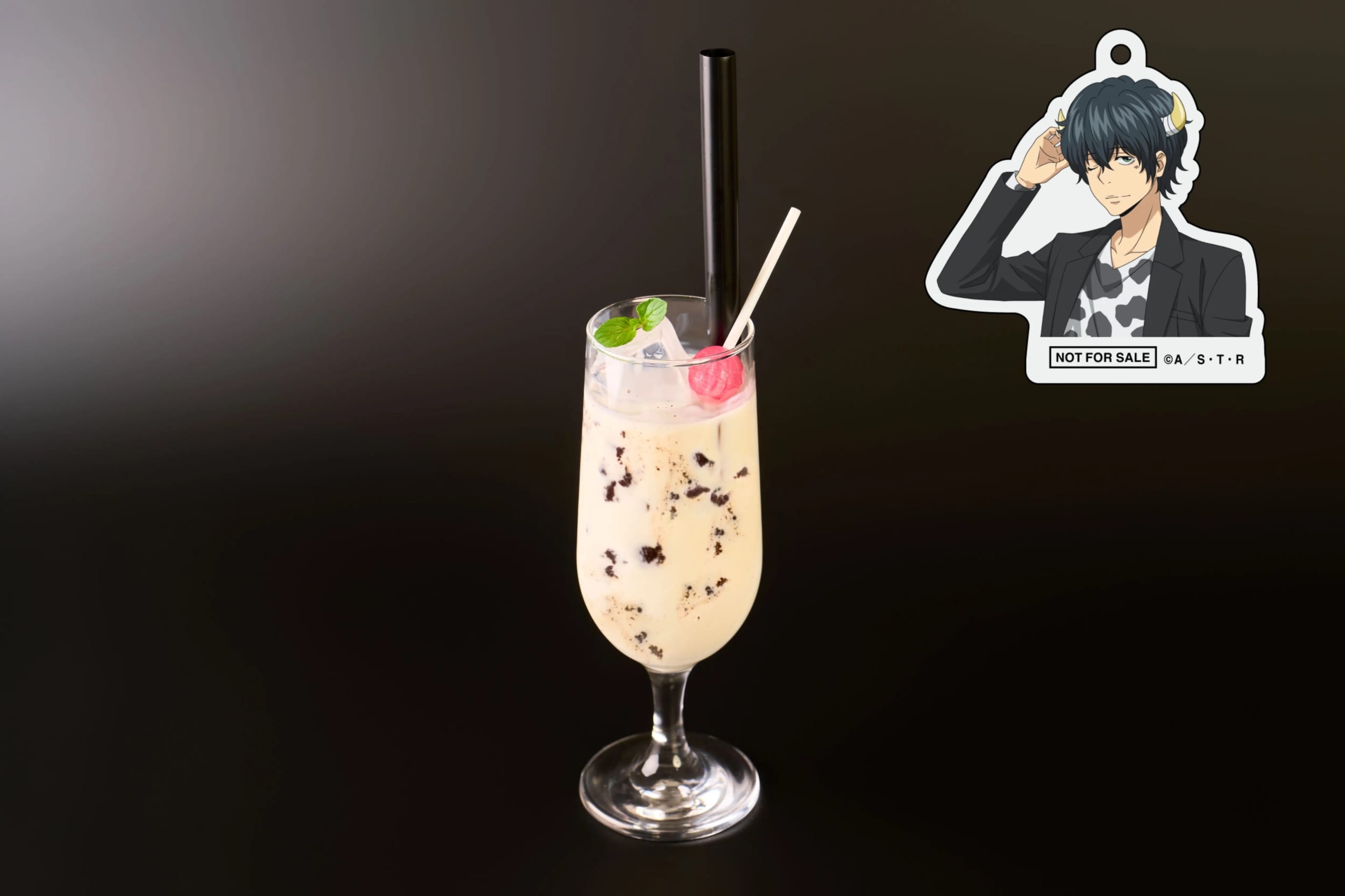 ランボのブラッククッキー牛乳