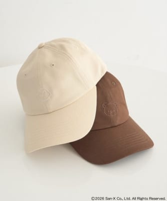 リラックマ×earth music&ecology ワンポイント刺繍キャップ
