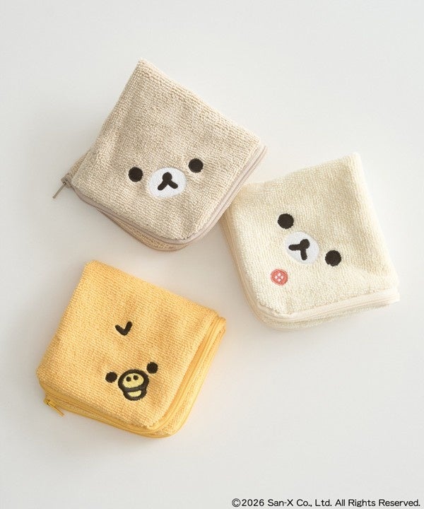 リラックマ×earth music&ecology 2wayジップハンカチ