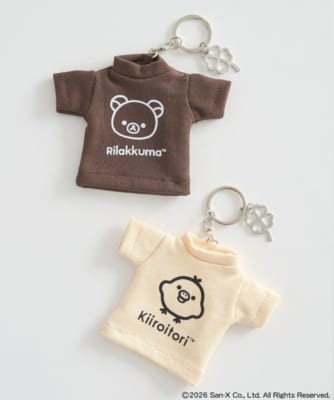 リラックマ×earth music&ecology Tシャツモチーフキーホルダー