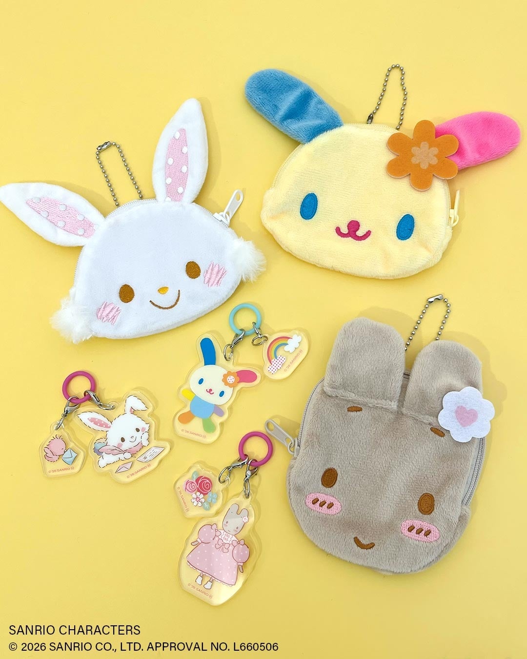 サンリオキャラクターズ イースター ダイカットポーチとめじるしチャーム