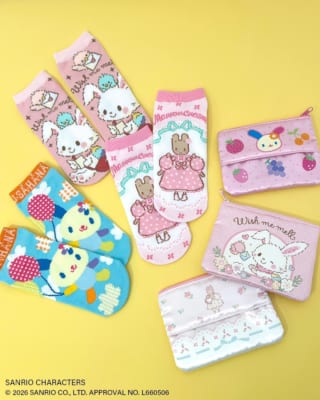サンリオキャラクターズ イースター アンクルソックスとティッシュポーチ