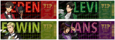 進撃の巨人 アニメイトフェア2026 チケット風カード全4種