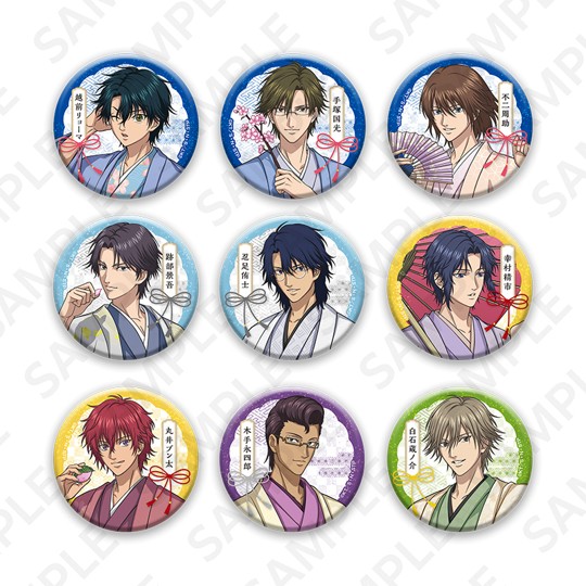 新テニスの王子様 トレーディングホログラム缶バッジ 全9種