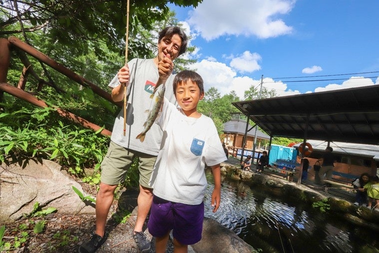 東急リゾートタウン蓼科 サカナ釣りにチャレンジ