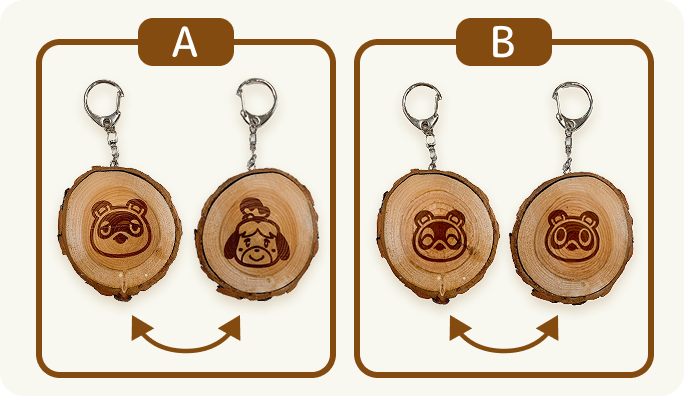 あつまれ どうぶつの森×東急リゾートタウン蓼科 木のキーホルダー
