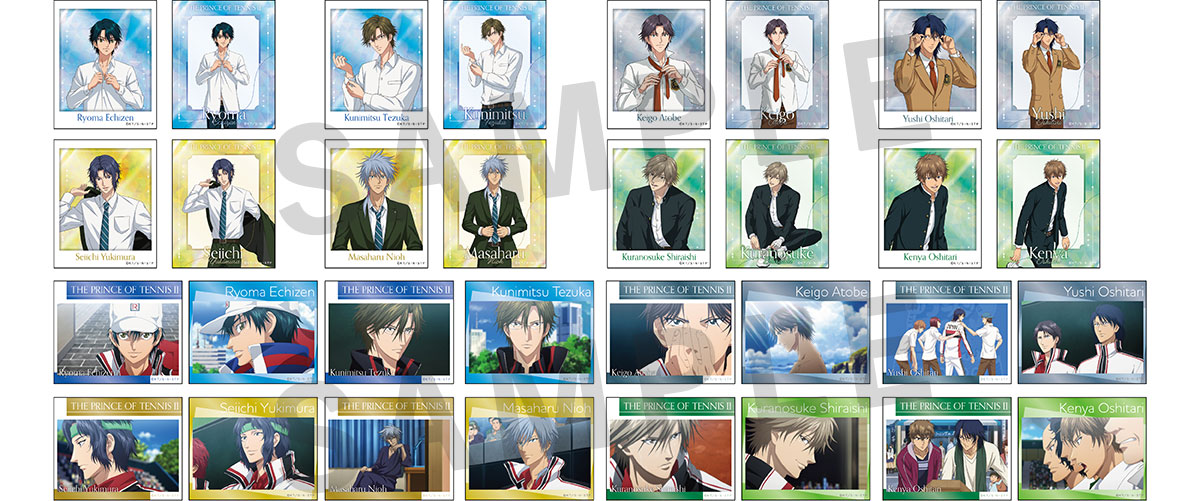 『新テニスの王子様』身支度フェア フォト風メタルステッカーコレクション
