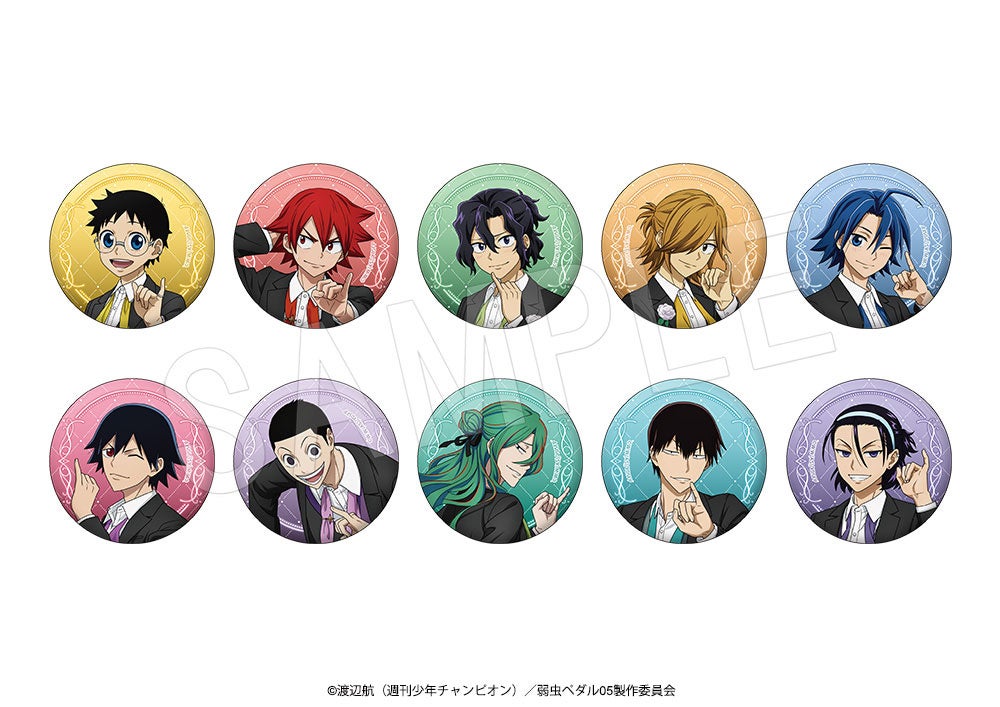 弱虫ペダル LIMIT BREAK トレーディンググリッター缶バッジ ゆびきり-BLACK-ver.