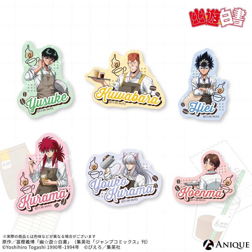 ダイカットステッカー(全6種)