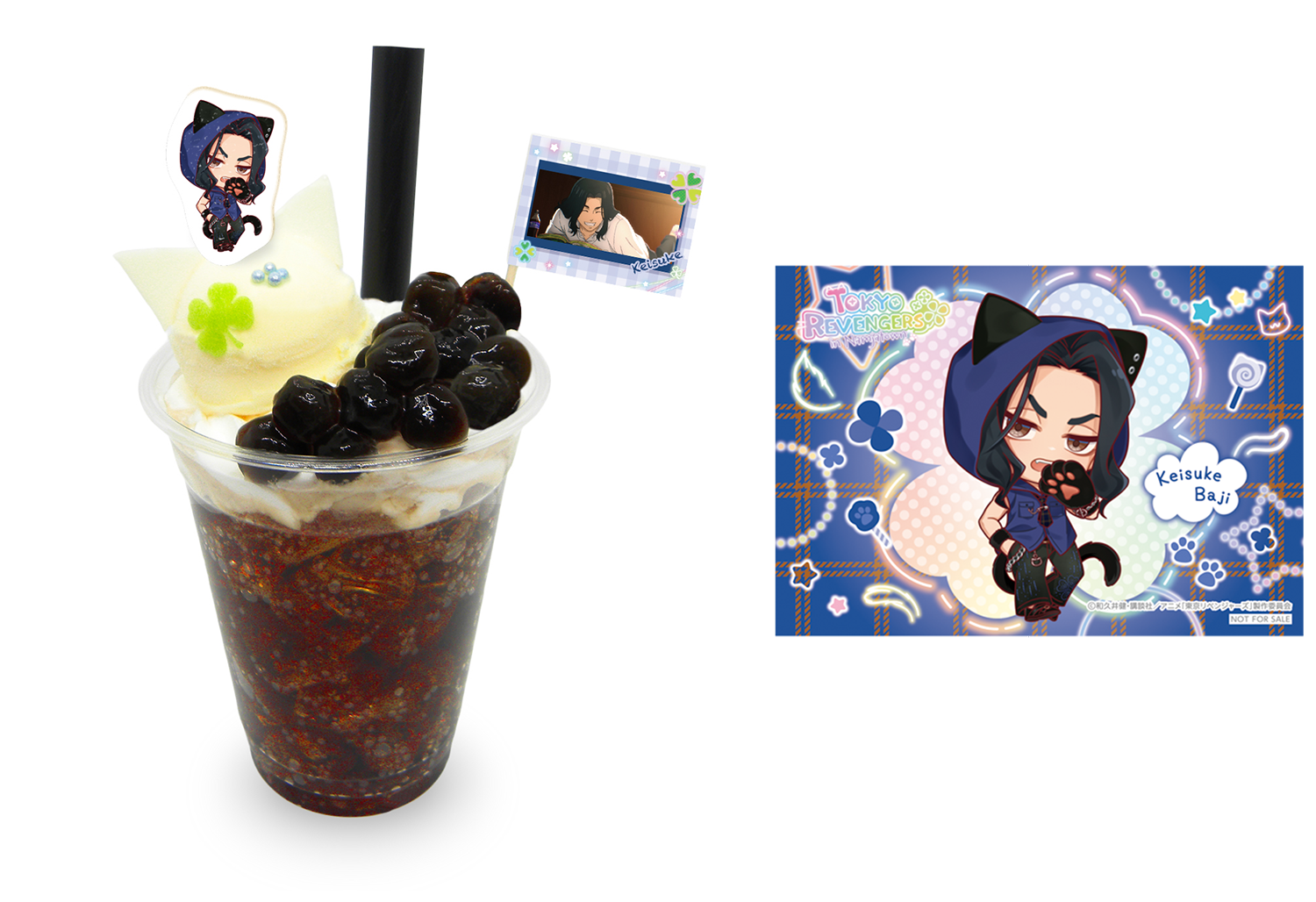 場地のスパークリングタピオカフロート
