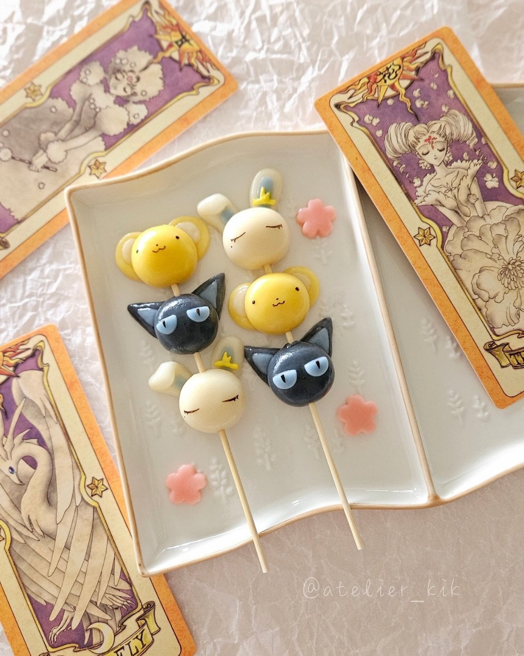 かわいすぎる『カードキャプターさくら』さくらちゃんの誕生日に”ケロちゃん・スピネル・モモのお団子”を手作りしたオタクに反響