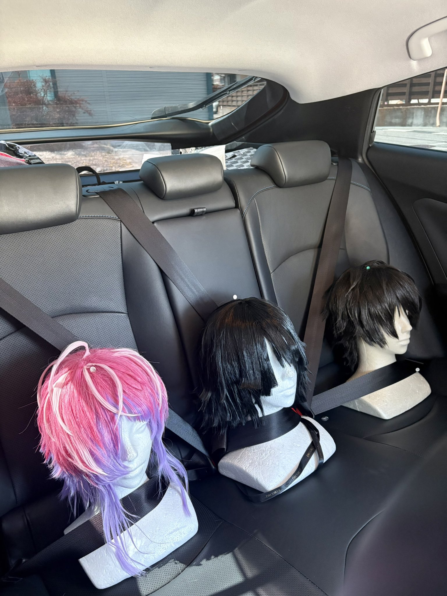 コスプレイヤーの後部座席がシュールすぎる！遠征勢のライフハックに「こうすればいいのか……！」