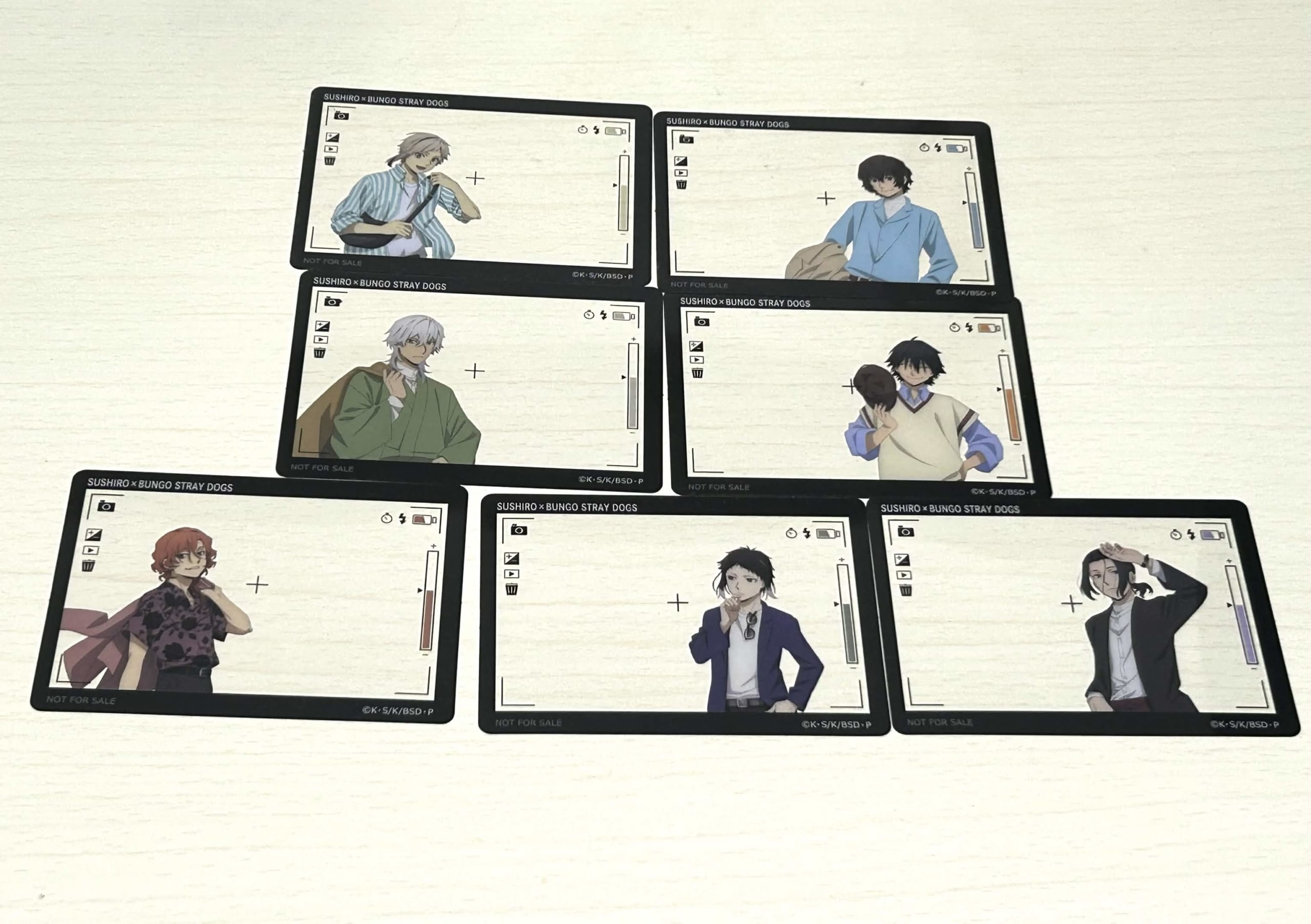 「文スト×スシロー」クリアカード