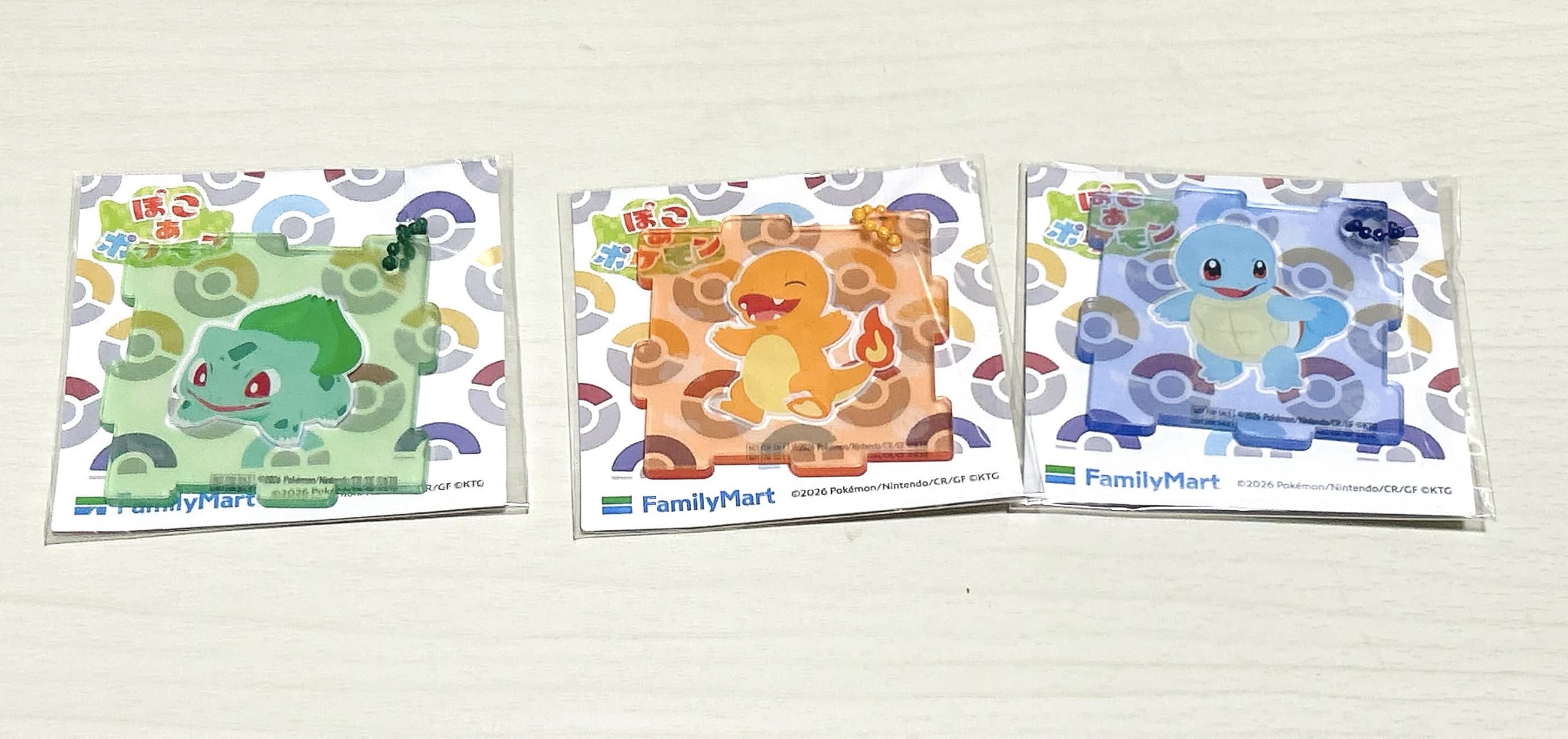 『ぽこ あ ポケモン』×ファミリーマートアクリルパズルキーホルダー