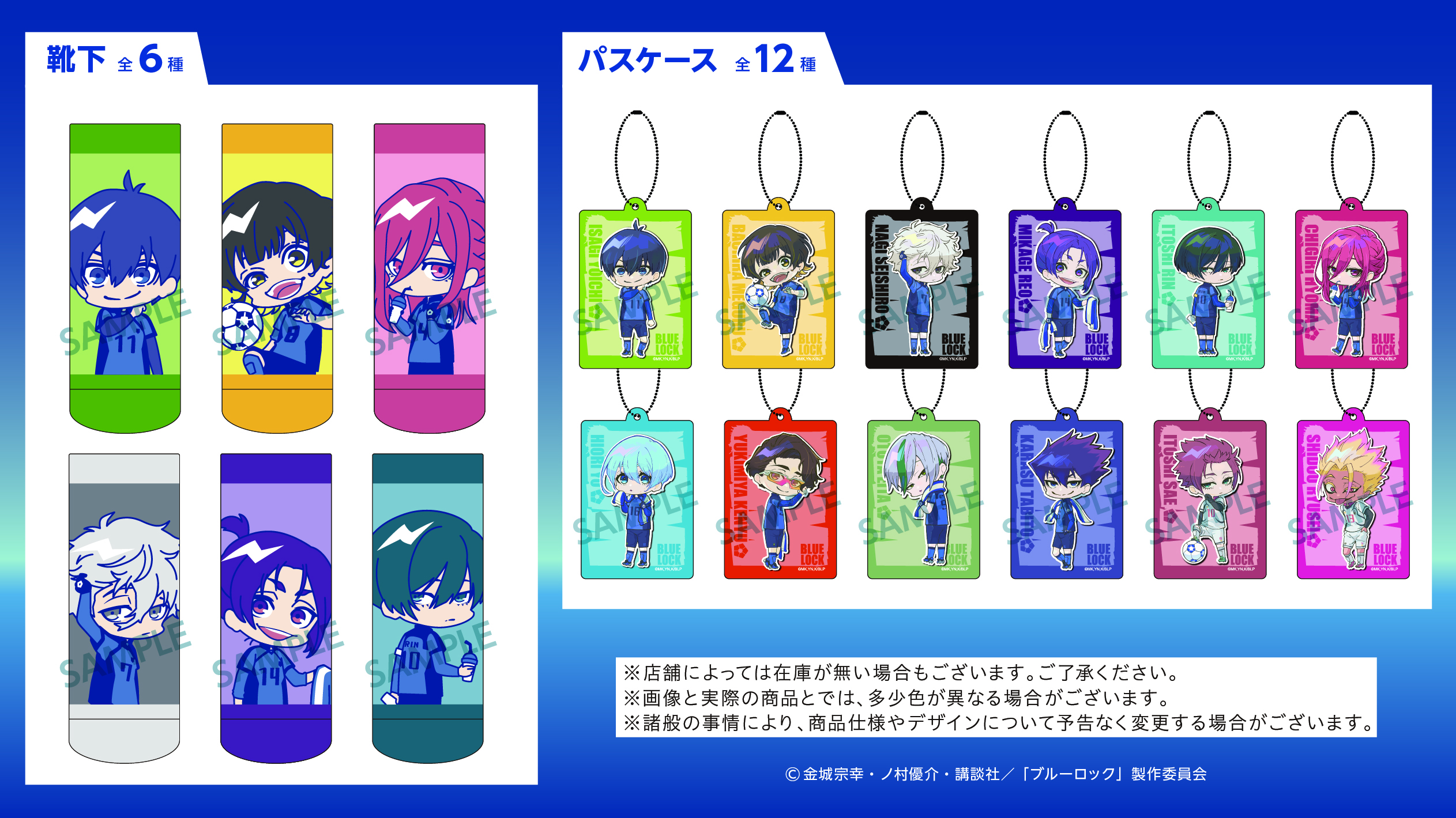 ブルーロック Seria 靴下・パスケース