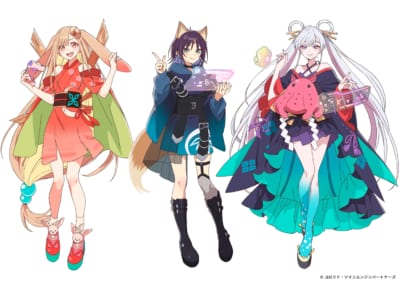 映画『超かぐや姫！』×DiCE コラボ 描きおろしイラスト 全身