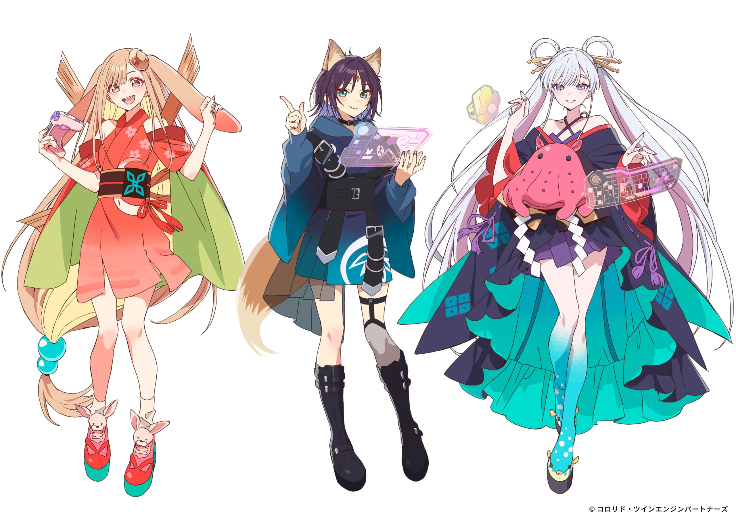 映画『超かぐや姫！』×DiCE コラボ 描きおろしイラスト 全身