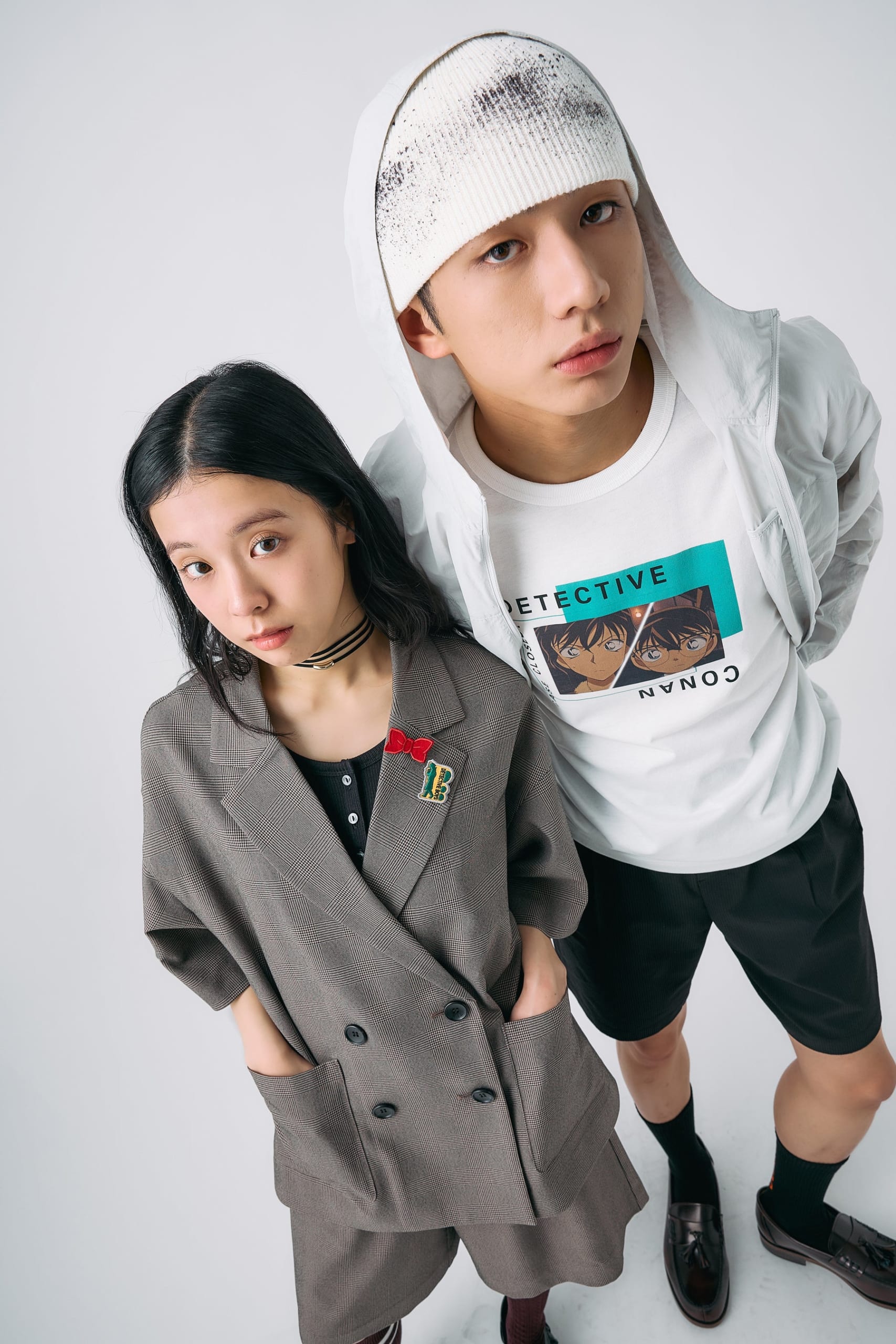 名探偵コナン×GLOBAL WORK セットアップとTシャツ