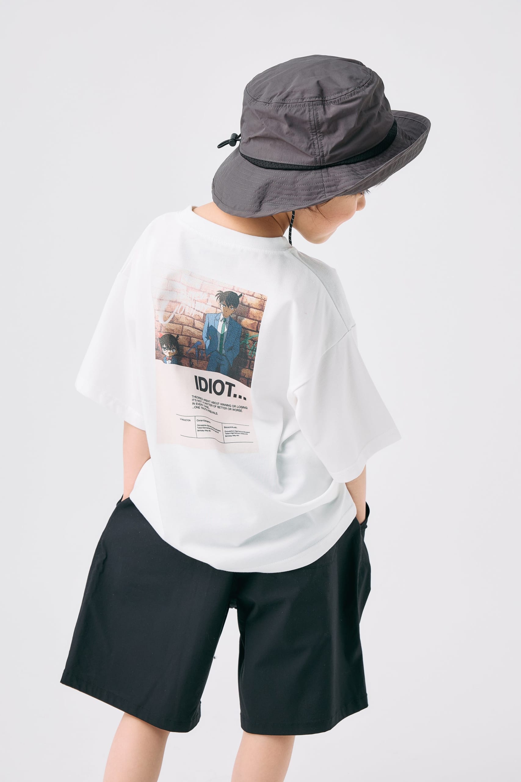 名探偵コナン×GLOBAL WORK バックプリントTシャツ