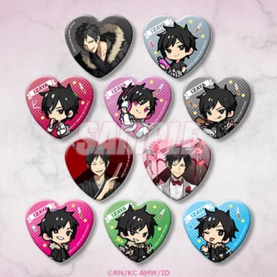 おまけキャンペーン ハート型缶バッジ