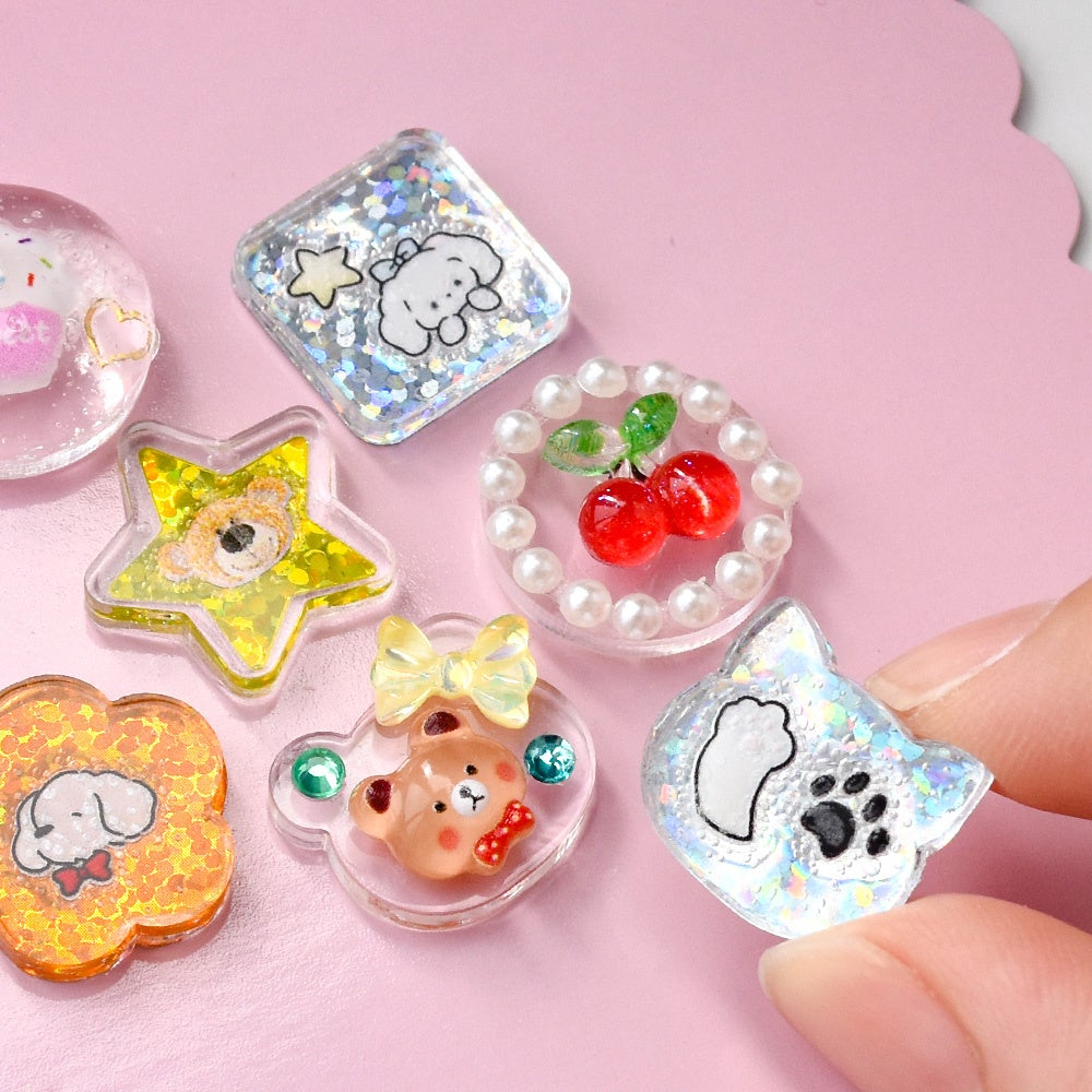 はじこ デコパーツやラインストーンで装飾した完成例