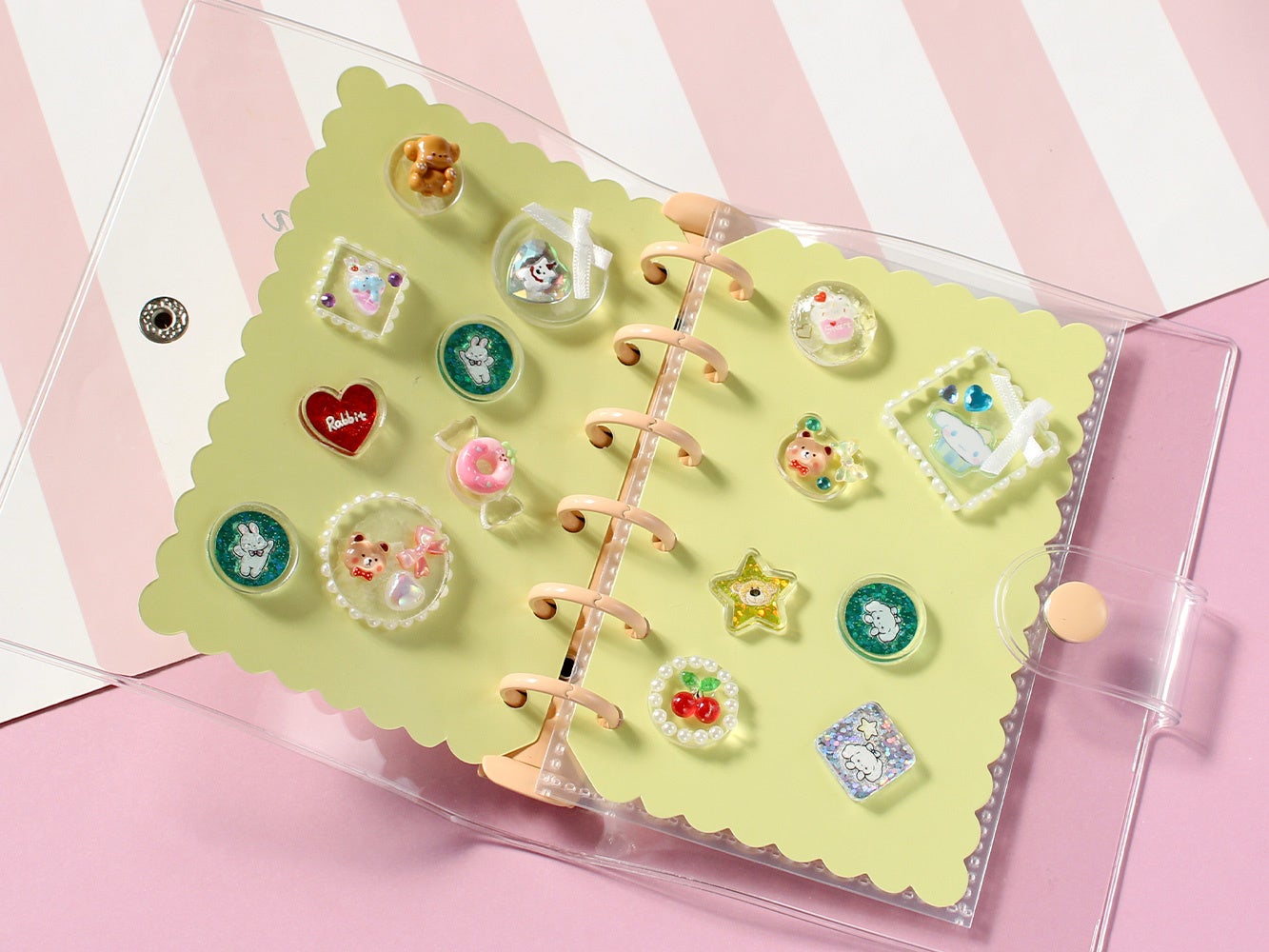 はじこで作ったおはじきシールのコレクション例