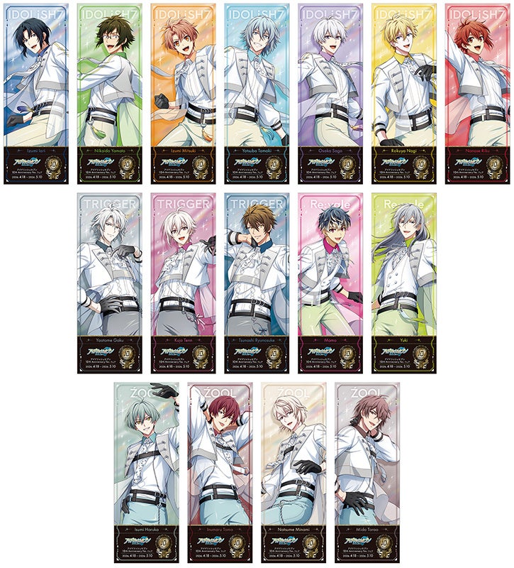 アイドリッシュセブン フェスチケ風カード 全16種 フェア購入特典