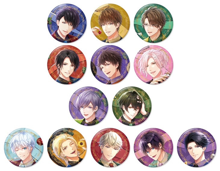 トレーディング缶バッジ Sugary Birthday マトリ・都築兄弟・九条家