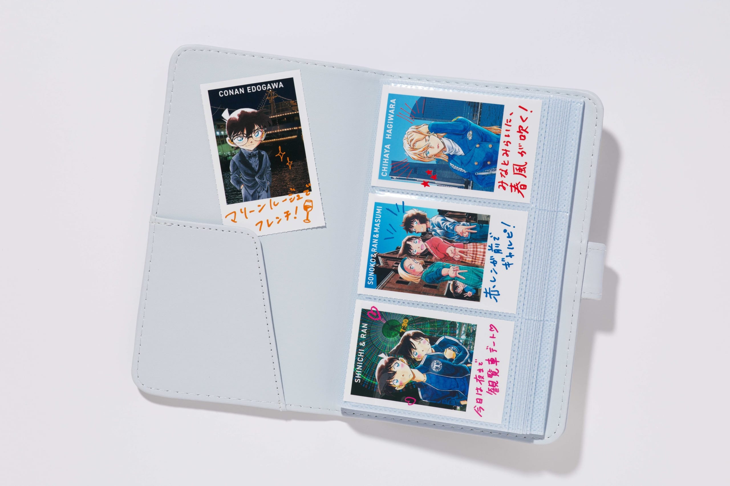 女性セブン15号 チェキ風シール使用例（手帳ケース）