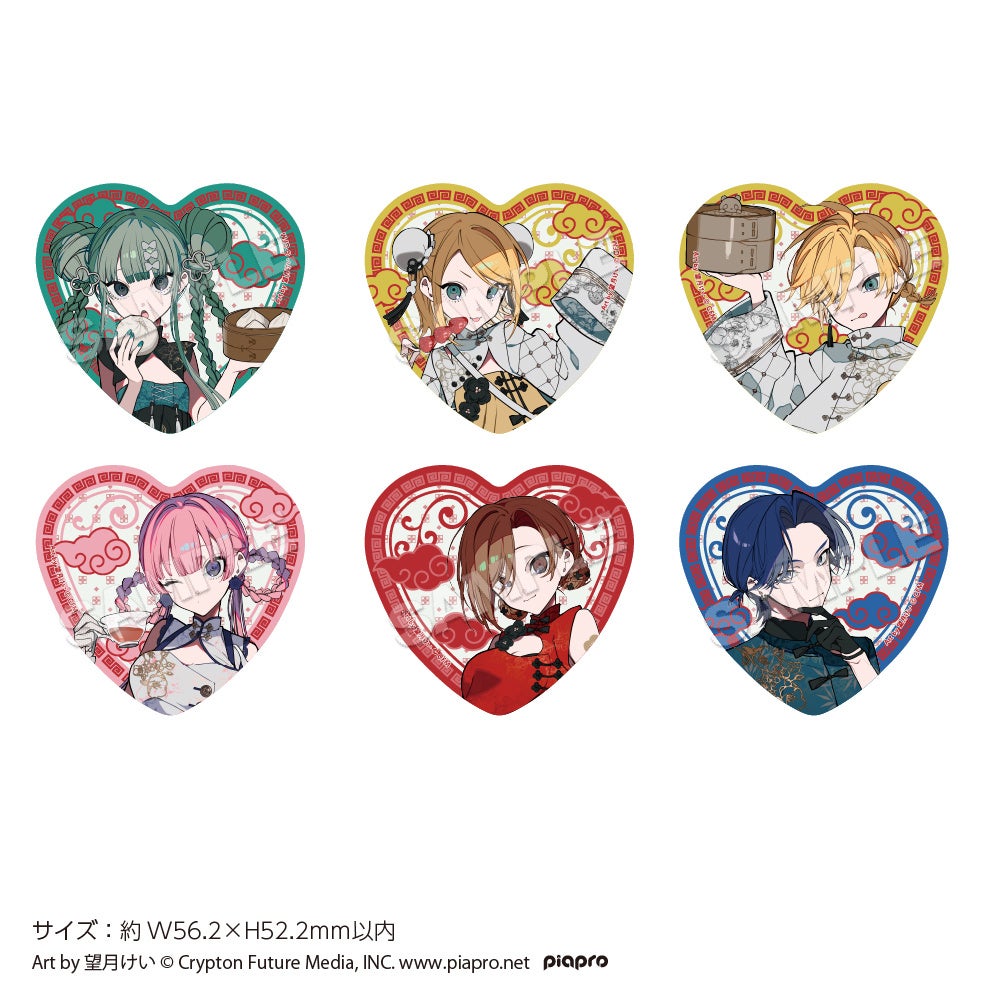 初音ミク ツリービレッジカフェ トレーディングハート缶バッジ