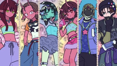 『銀河特急 ミルキー☆サブウェイ』×ラウンドワン コラボキャンペーン キャラクタービジュアル