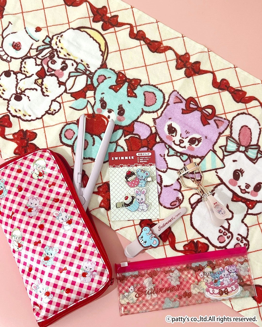 SWIMMER×サンキューマート 文具・フラットポーチ