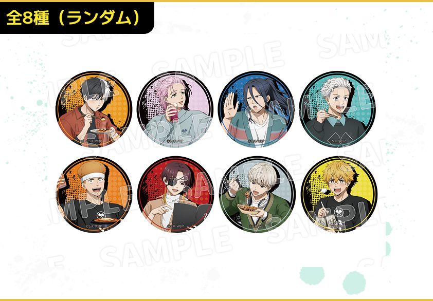 トレーディングメタリック缶バッジ