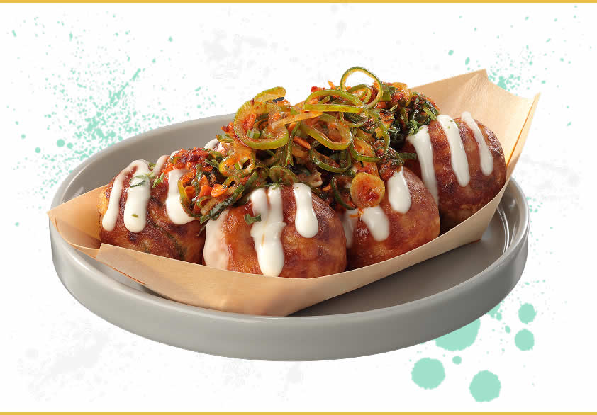 梶の一撃必倒ピリ辛たこ焼