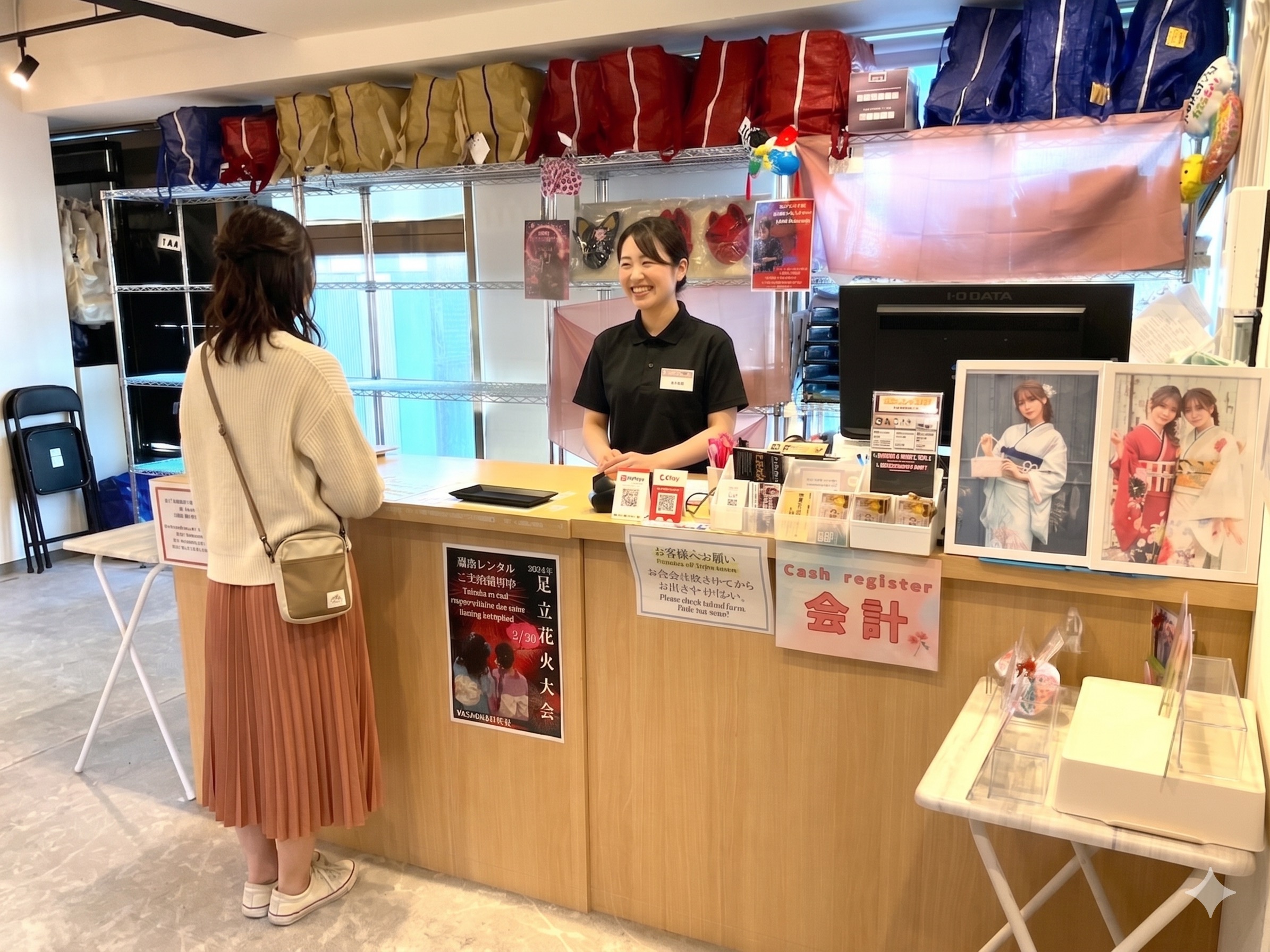 VASARA店舗 受付カウンター