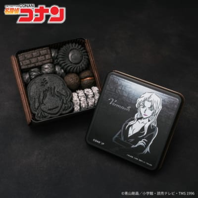 「名探偵コナン」黒ずくめの組織クッキー缶 ベルモット 缶＋クッキー