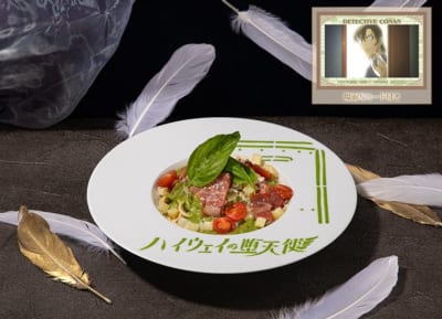 「名探偵コナンカフェ」バジルクリームパスタ 萩原研二モチーフ