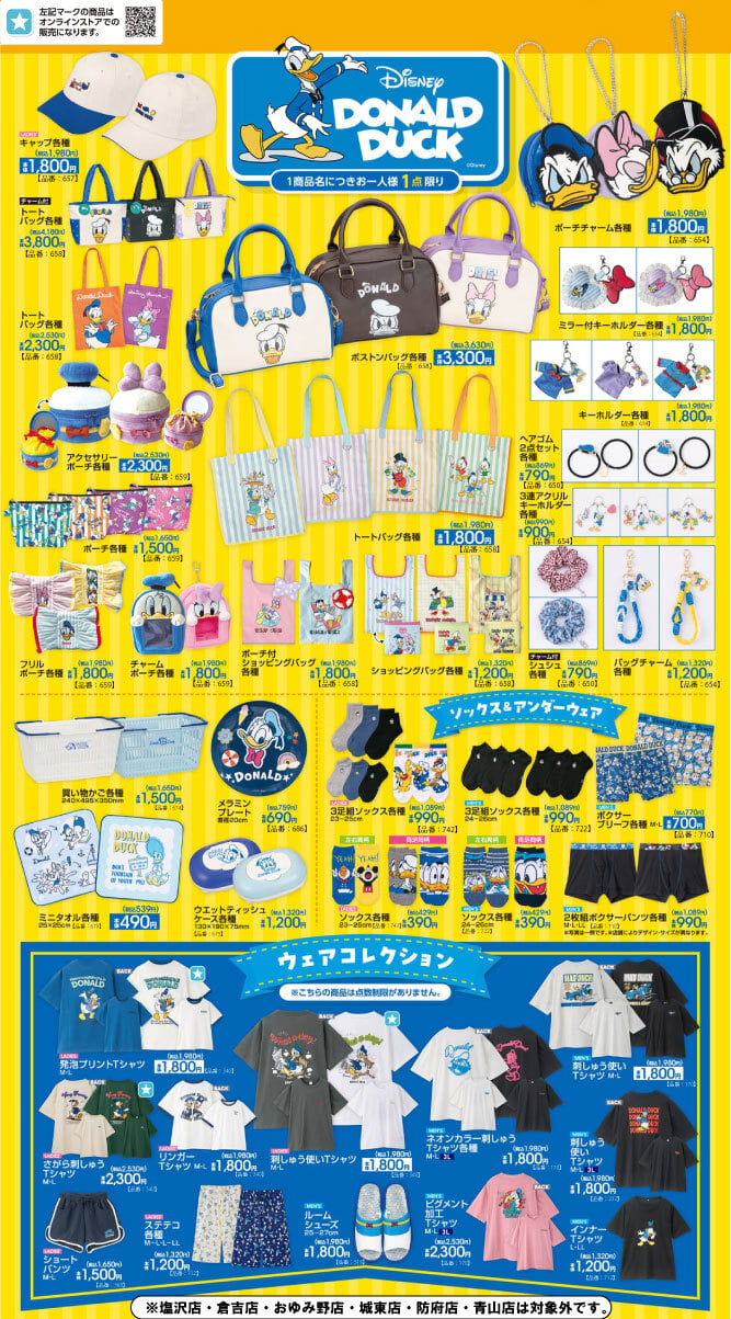 「ディズニー×アベイル」ドナルドダックのコラボグッズが5月30日に発売！可愛すぎるバッグやポーチが登場
