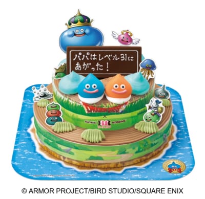 スライムたちがあらわれた!アイスクリームケーキ